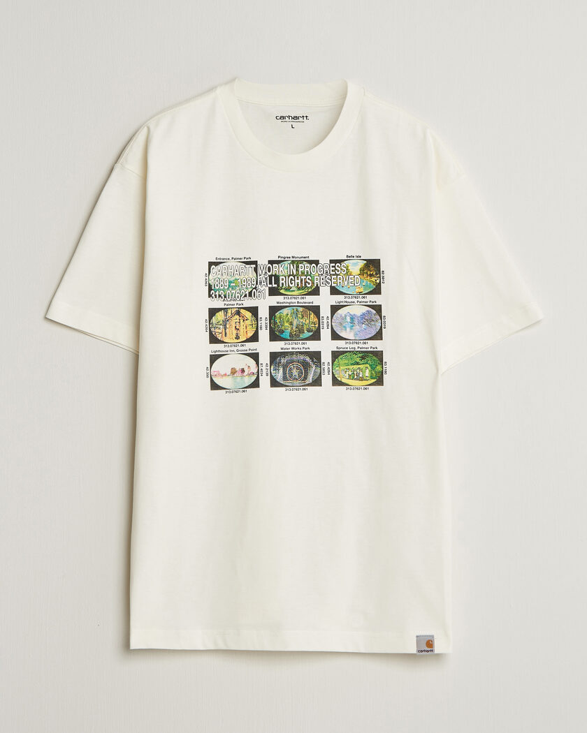 Carhartt WIP Coordinates Printed T-Shirt Wax – Blanc