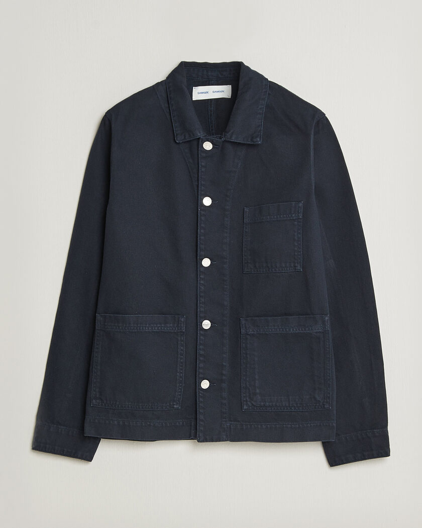Samsøe Samsøe New Worker Overshirt Salute Navy – Bleu