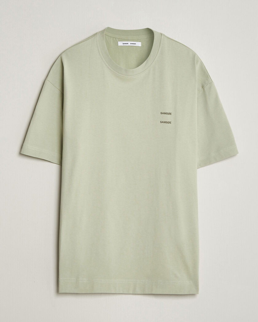 Samsøe Samsøe Joel Organic Cotton T-Shirt Desert Sage – Vert