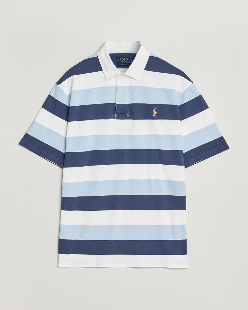 Polo Ralph Lauren Block Stripe Polo Office Blue – Bleu