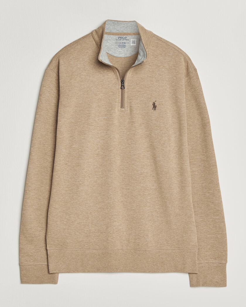 Polo Ralph Lauren Double Knit Half Zip Warm Brown – Marron
