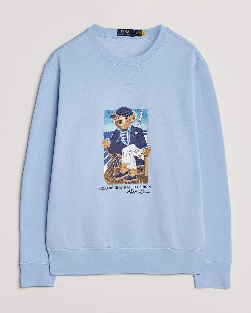 Polo Ralph Lauren Newport Bear Sweatshirt Office Blue – Bleu