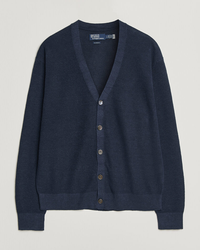 Polo Ralph Lauren Linen Cardigan Newport Navy – Bleu