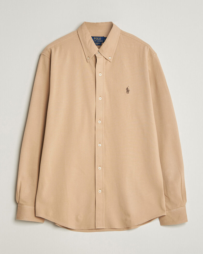 Polo Ralph Lauren Featherweight Mesh Shirt Vintage Khaki – Marron