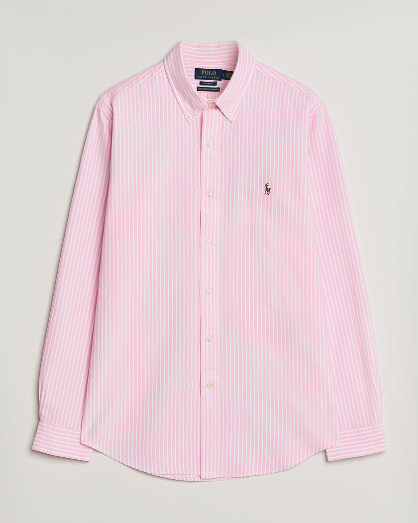 Polo Ralph Lauren Custom Fit Seersucker/Oxford Stripe Shirt New Rose – Rose