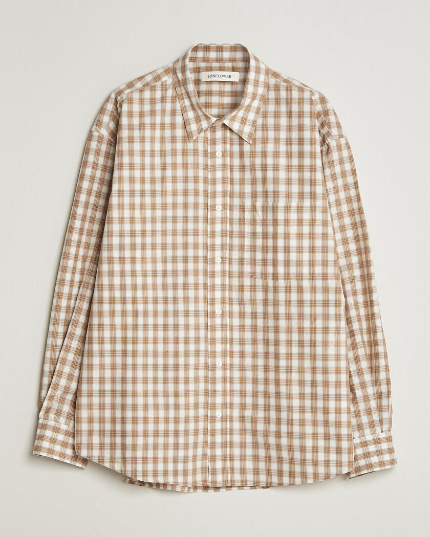 Sunflower New Base Shirt Beige Check – Beige