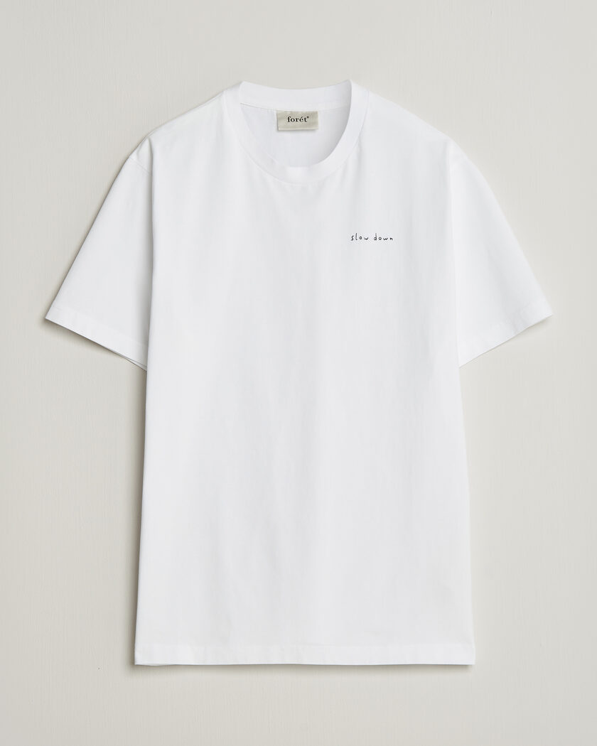 Forét Slow Down T-Shirt White – Blanc