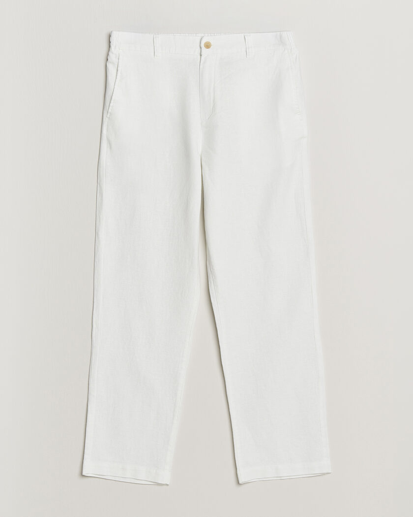 LES DEUX Linen Comfort Suit Pants White – Blanc