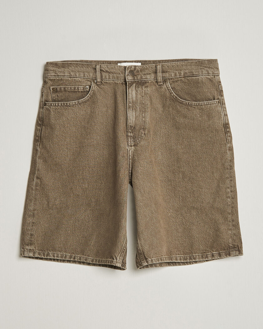 LES DEUX Denim Shorts Light Brown – Marron