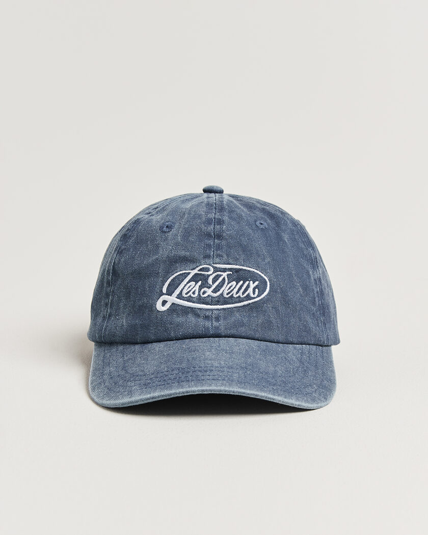 LES DEUX Logo Dad Cap Dark Denim Blue – Bleu