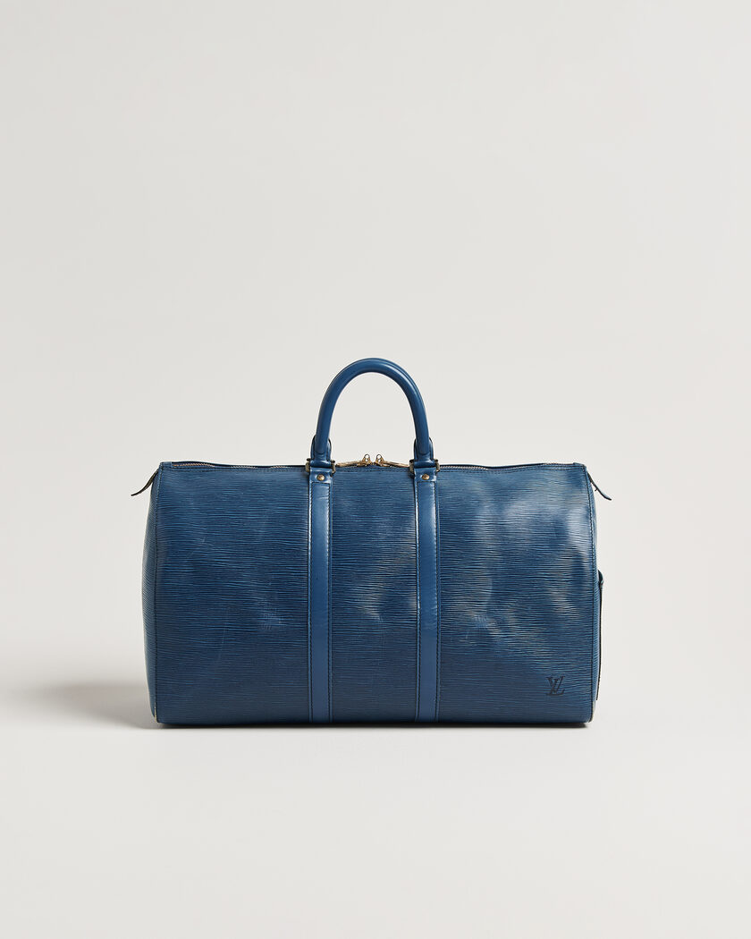 Louis Vuitton Pre-Owned Keepall 45 Epi Leather Blue – Bleu