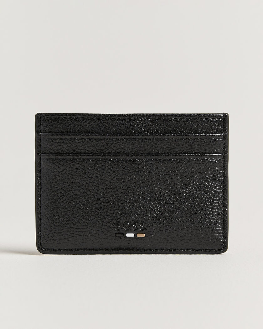BOSS BLACK Ray Leather Card Holder Black – Noir