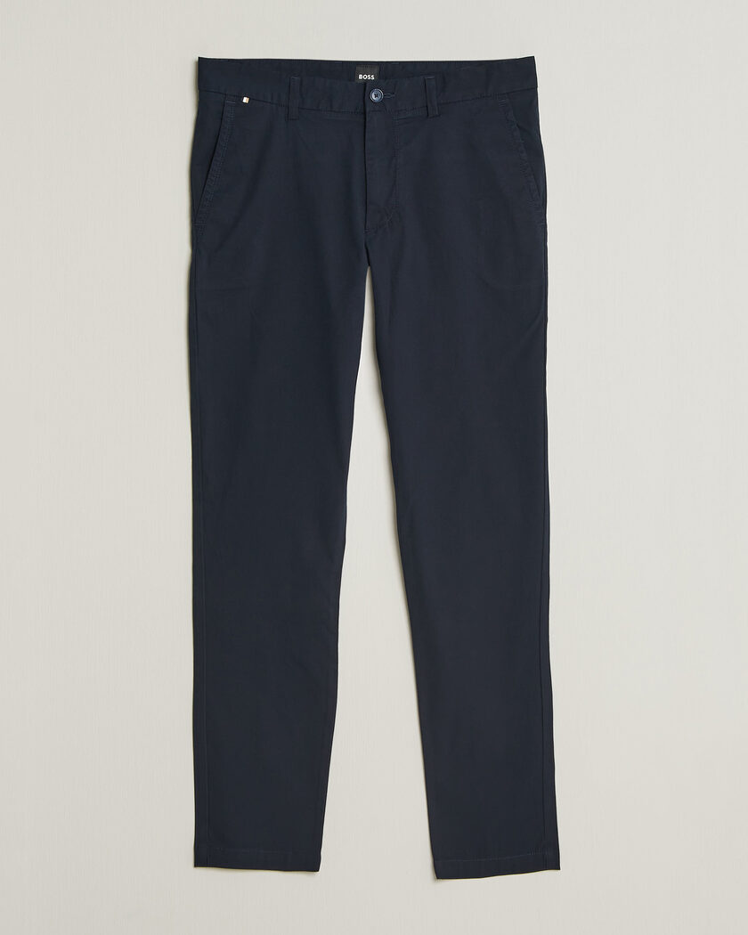 BOSS BLACK Kaiton Structured Chinos Dark Blue – Bleu