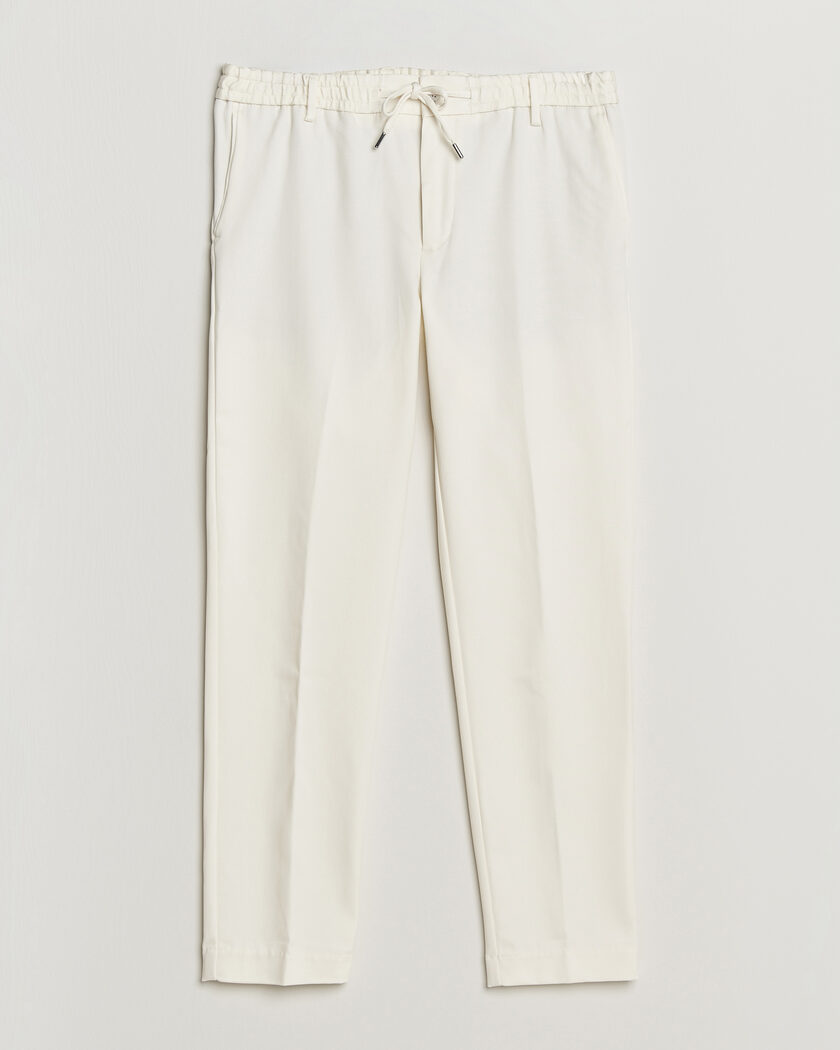 BOSS BLACK Kane Drawstring Trousers Open White – Blanc