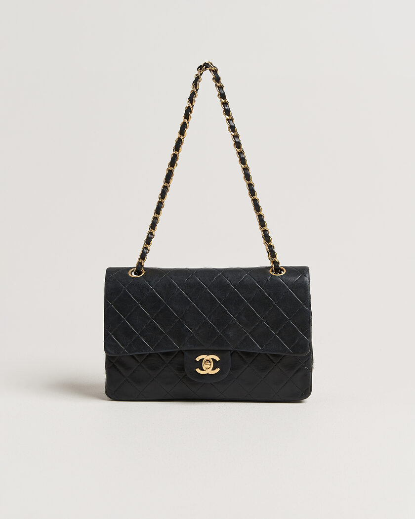 Chanel Pre-Owned Classic Medium Double Flap Bag Black – Noir