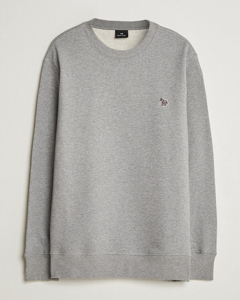 PS Paul Smith Zebra Organic Cotton Sweatshirt Grey Melange – Gris