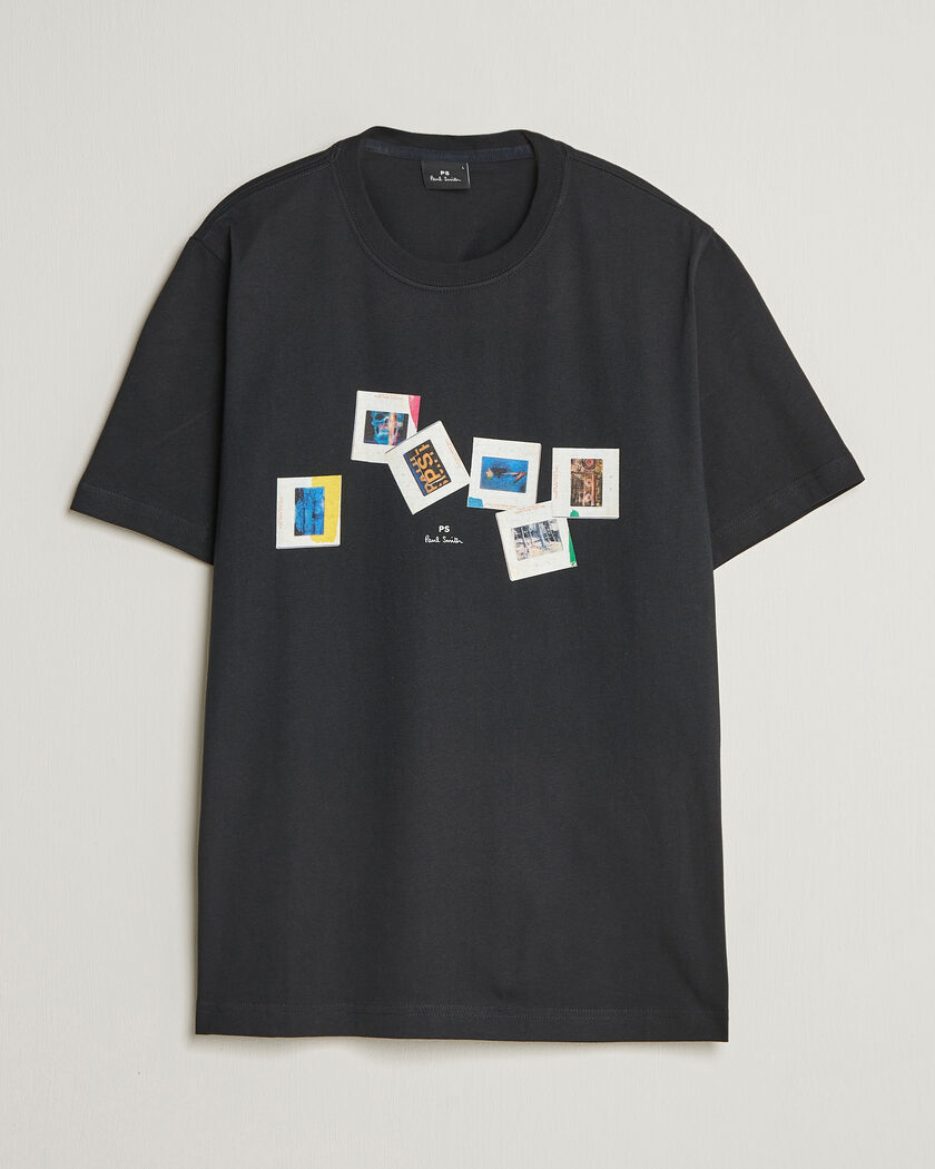 PS Paul Smith Slides Crew Neck T-Shirt Black – Noir