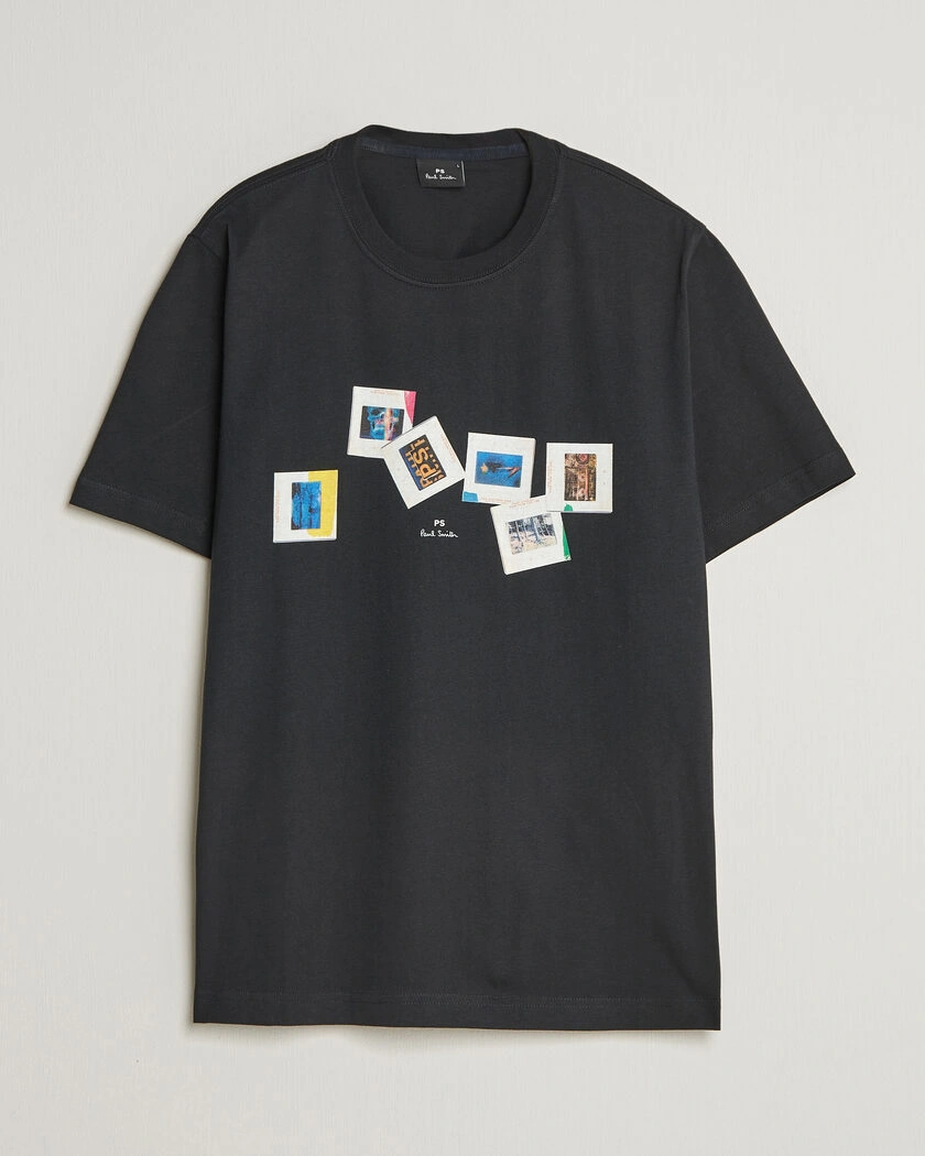 PS Paul Smith Slides Crew Neck T-Shirt Black – Noir