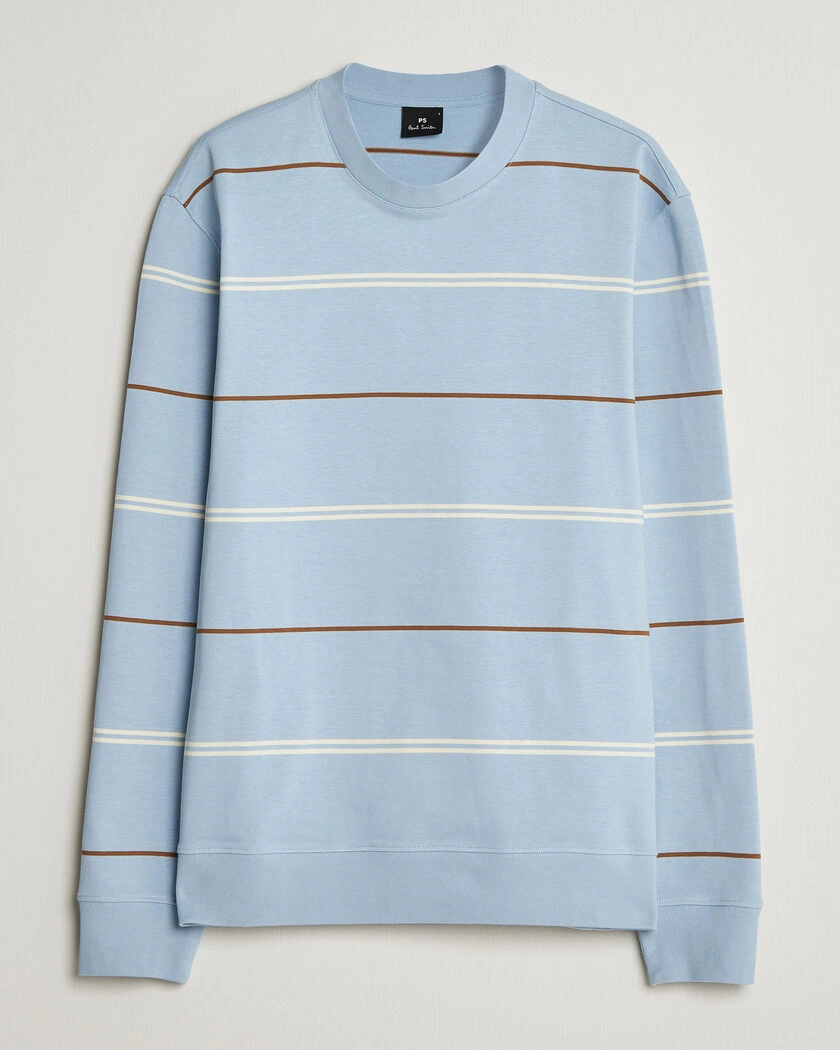PS Paul Smith Cotton Striped Sweater Light Blue – Bleu