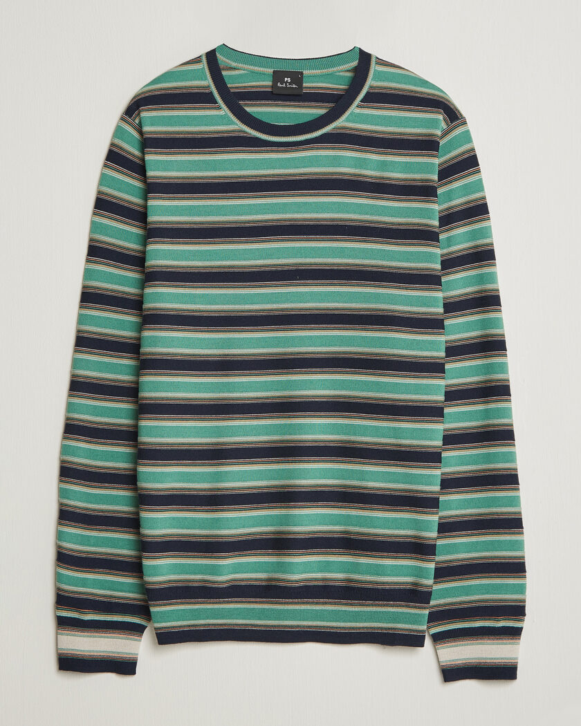 PS Paul Smith Merino Wool Knitted Striped Sweater Green – Multicolore