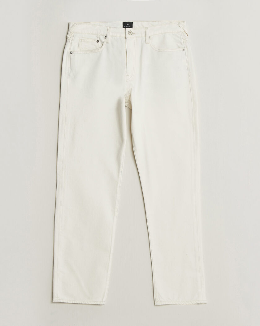 PS Paul Smith Relaxed Tapered Fit Jeans Off White – Blanc