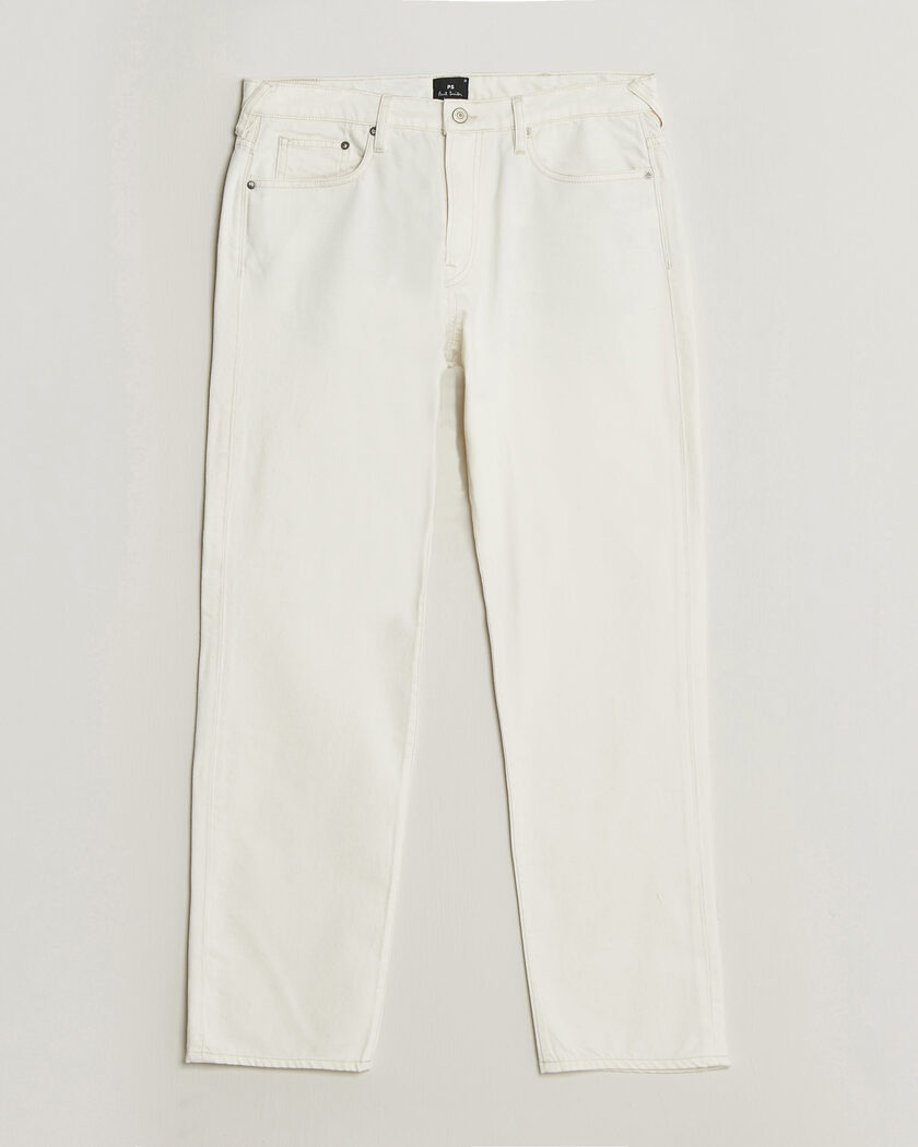 PS Paul Smith Relaxed Tapered Fit Jeans Off White – Blanc