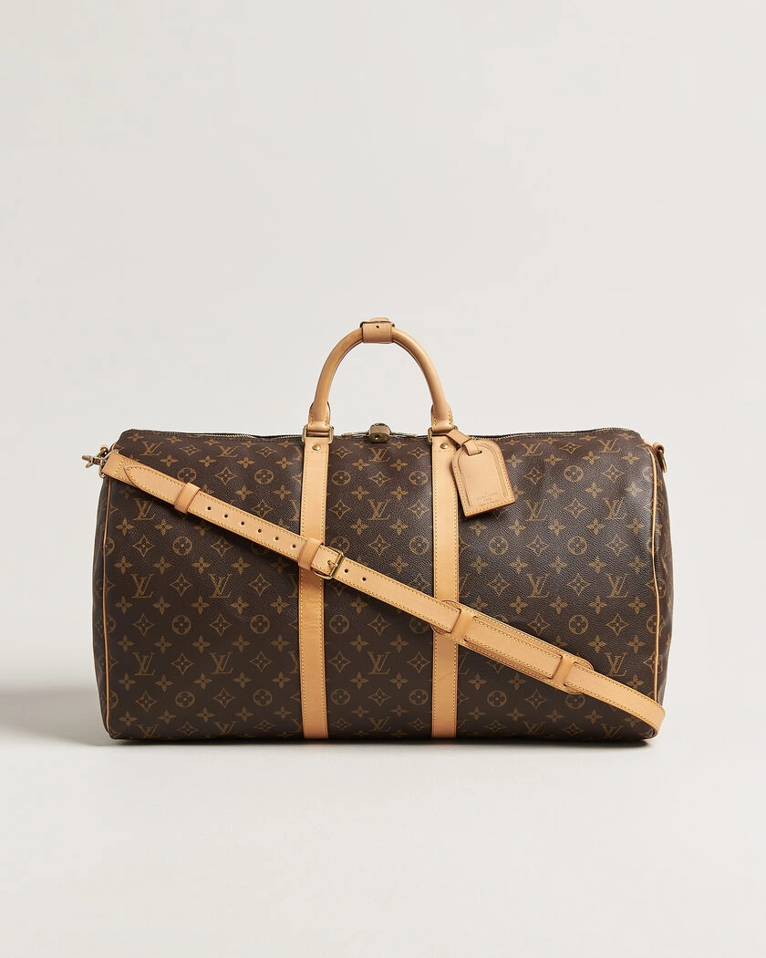 Louis Vuitton Pre-Owned Keepall 55 Bandouliére Monogram – Marron