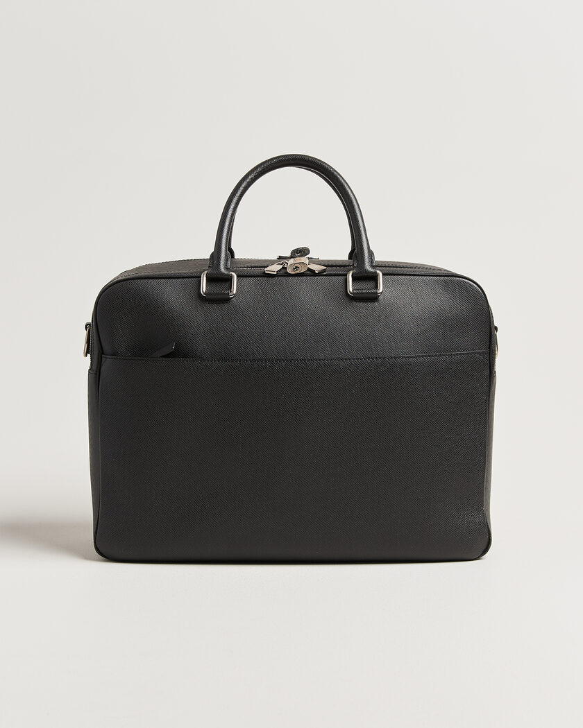 Louis Vuitton Pre-Owned Overnight Bag Taiga Leather Black – Noir