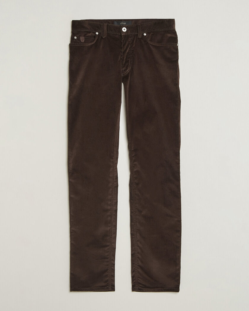 Brioni 5-Pocket Corduroy Pants Dark Brown – Marron