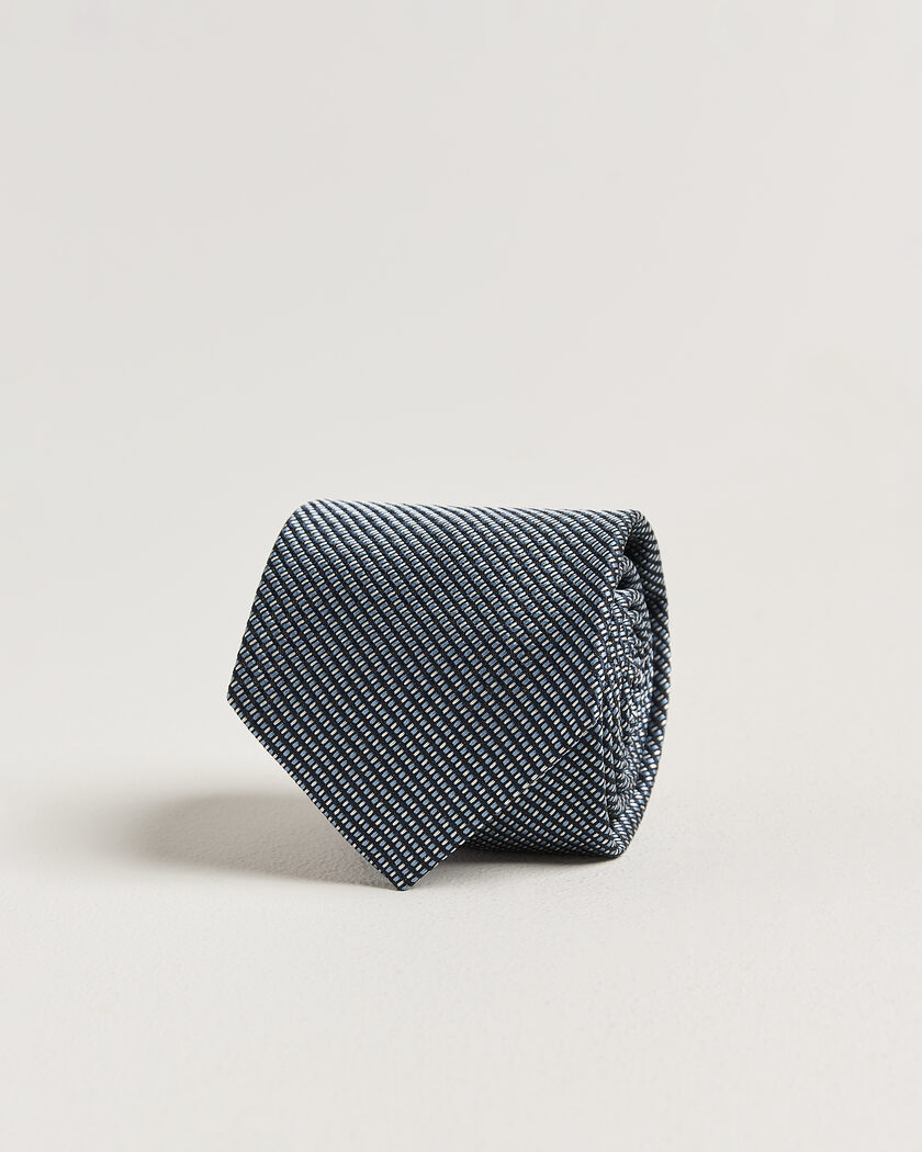 Brioni Jacquard Silk Tie Navy – Bleu