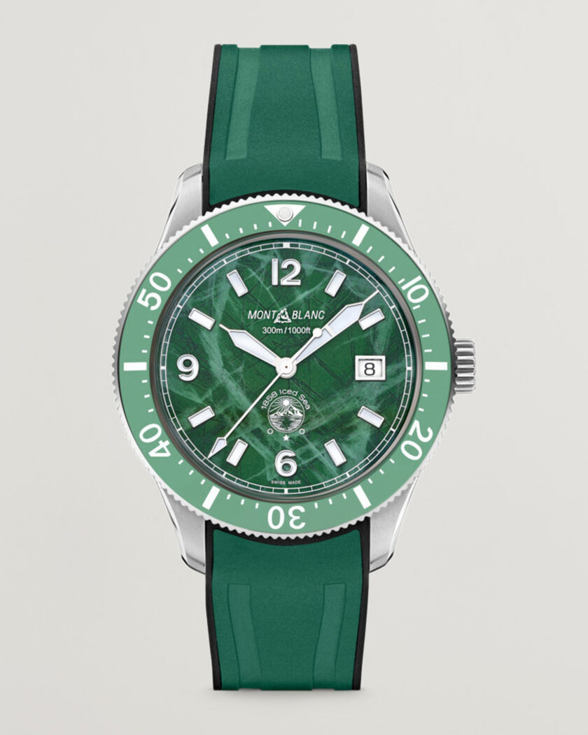 Montblanc Iced Sea Automatic Date Rubber Strap Green – Vert
