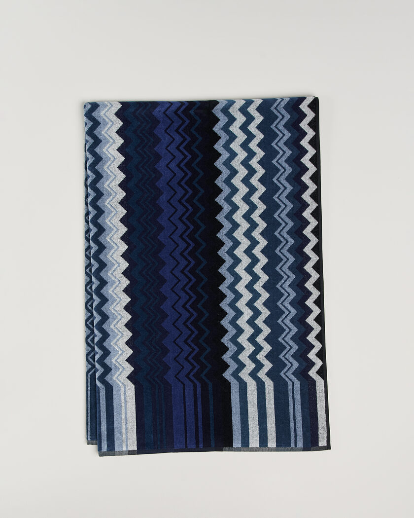 Missoni Home Giacomo Bath Sheet 100x150cm Multi Blue – Bleu