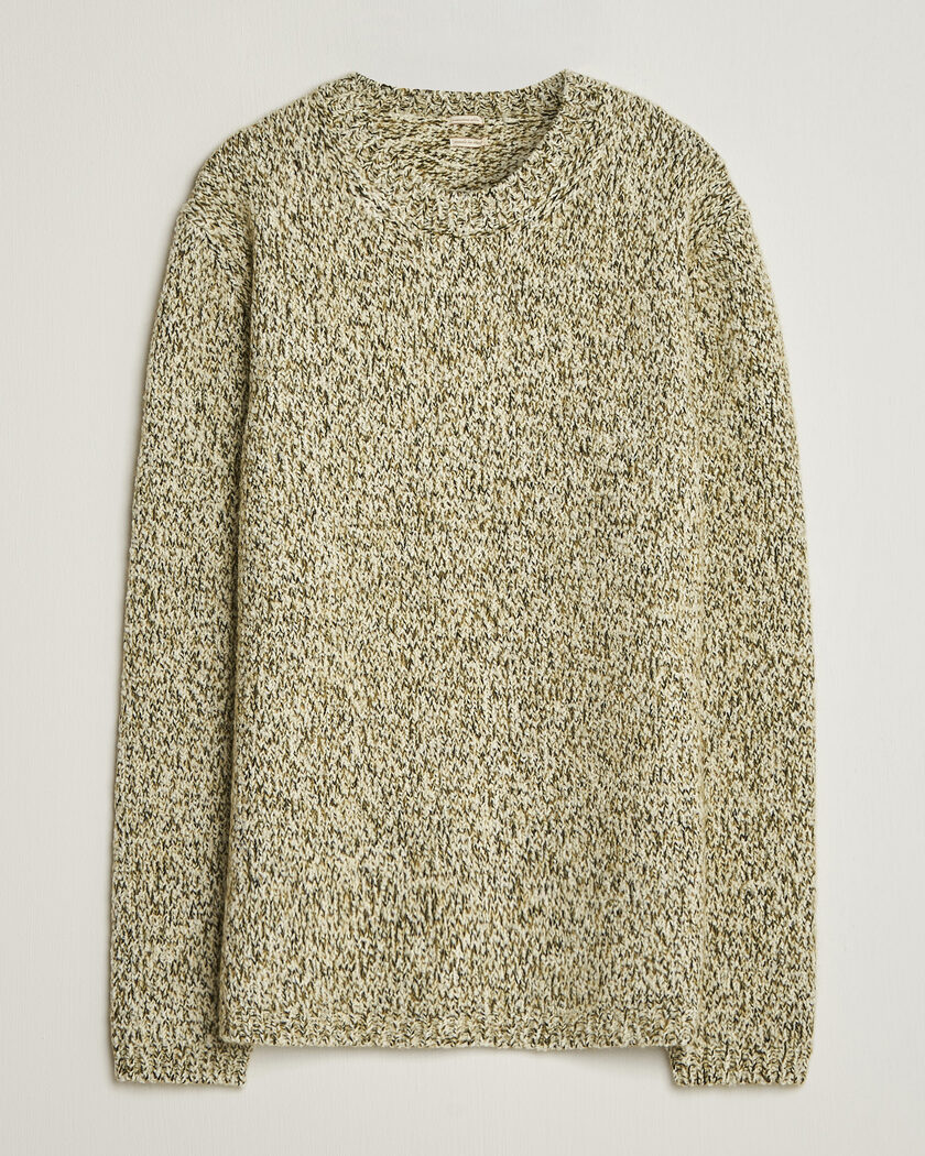 Massimo Alba Chad Mouline Sweater Olive – Vert
