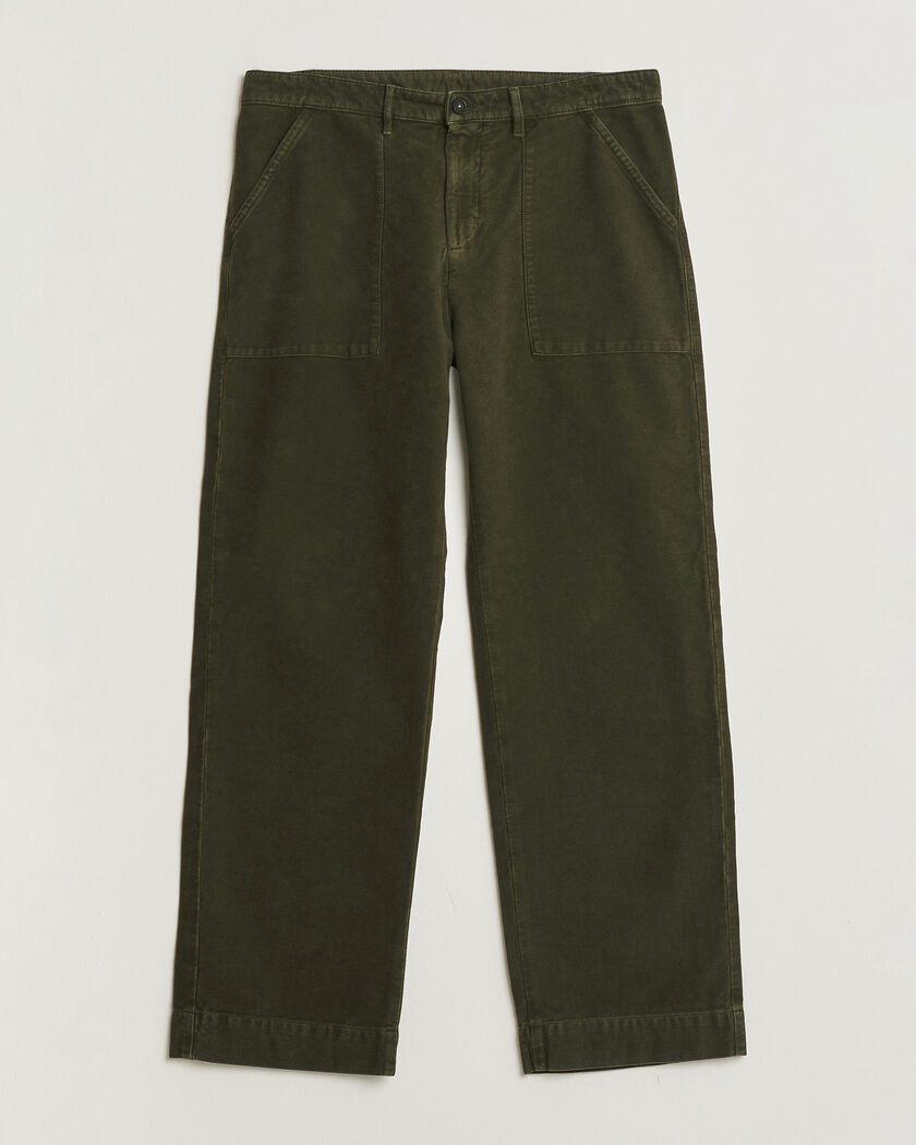 Massimo Alba Regata Moleksine Pants Forest Night – Vert