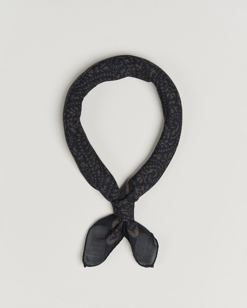 Massimo Alba Cashmere/Silk Bandana Navy – Bleu