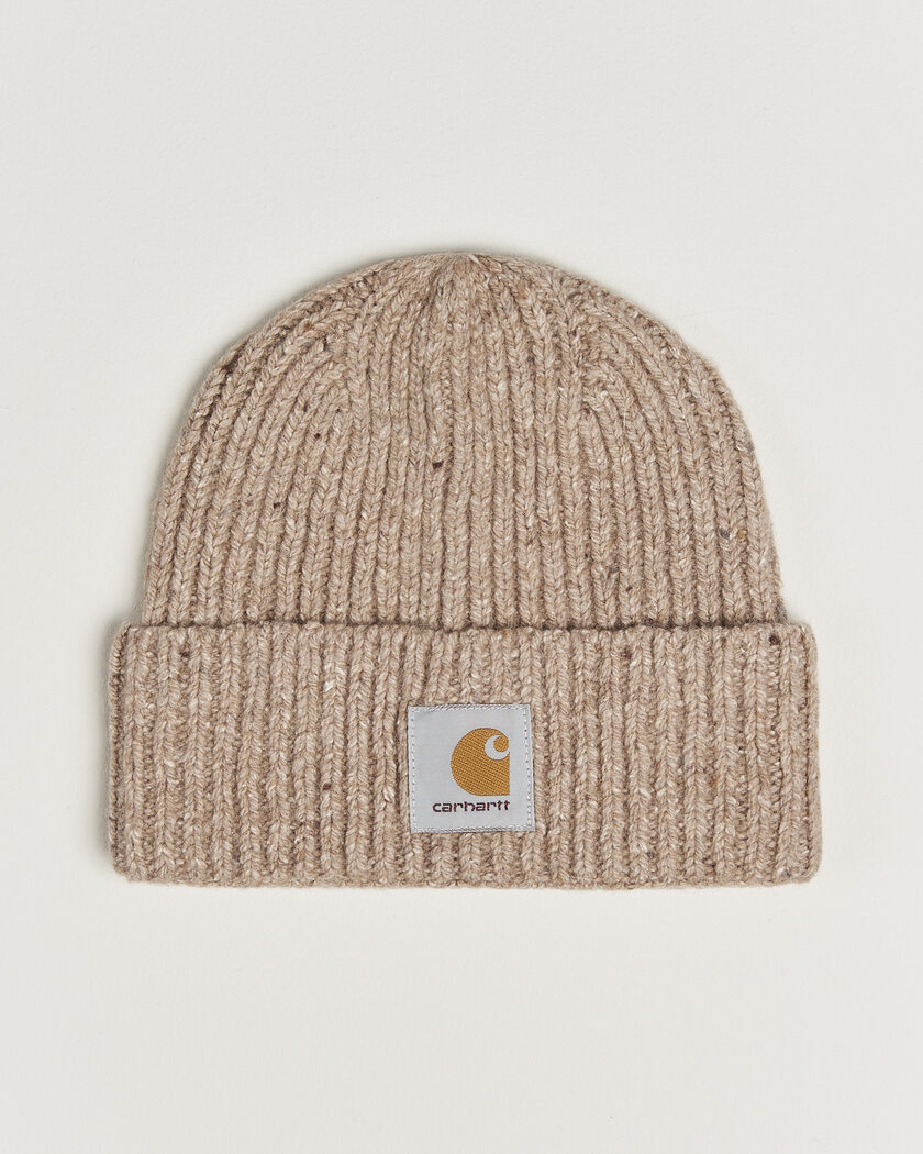 Carhartt WIP Anglistic Wool/Cotton Beanie Specled Fleur De Sel – Beige