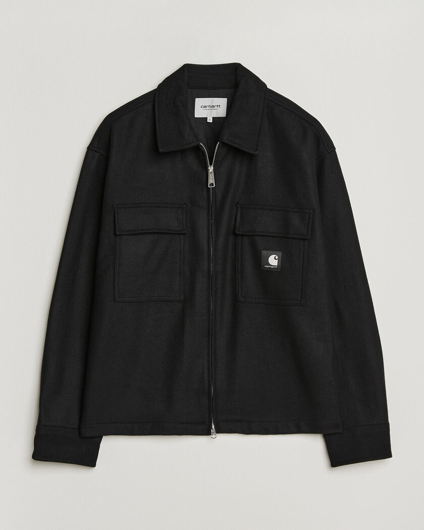 Carhartt WIP Atoka Wool Zip Shirt Jacket Black – Noir