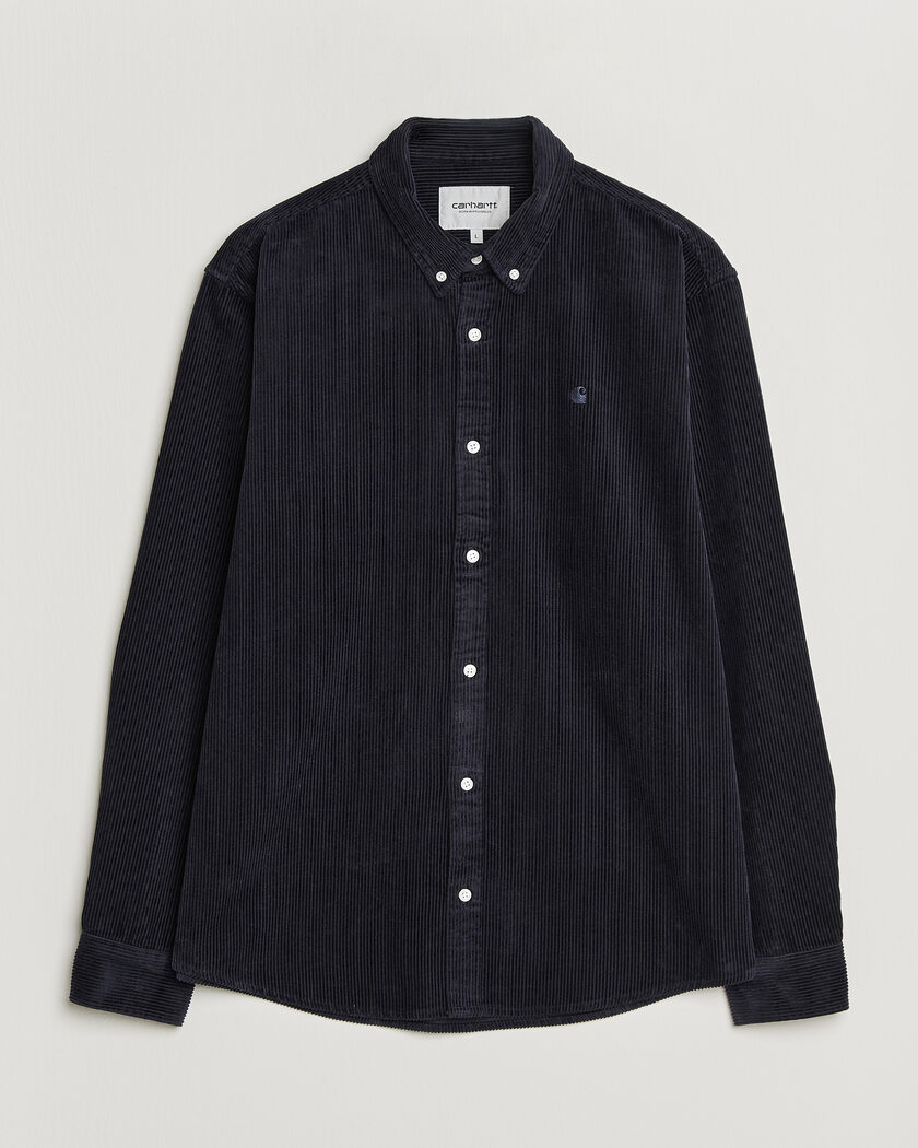 Carhartt WIP Madison Cord Shirt Dark Navy – Bleu