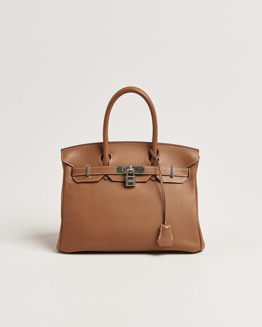 Hermès Pre-Owned Birkin 30 Togo Leather Gold – Marron