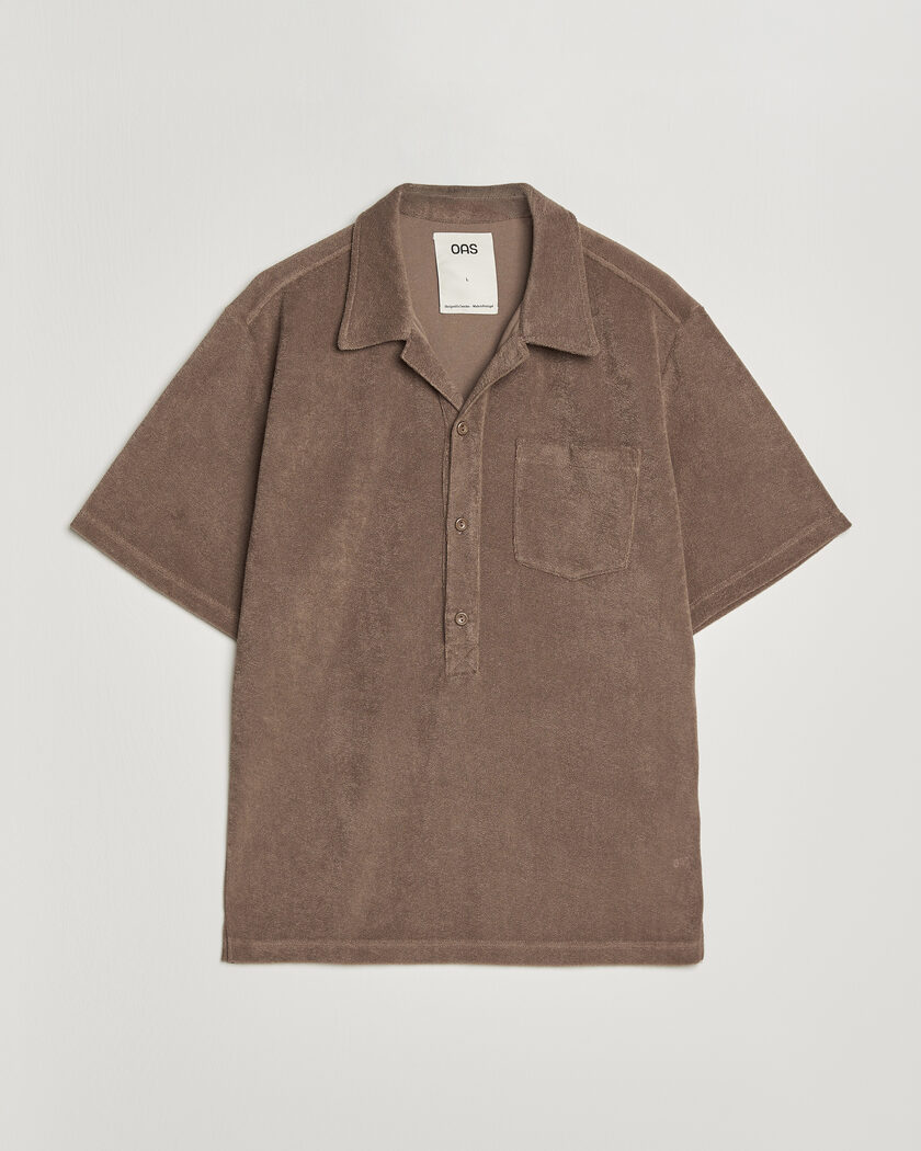 OAS Novo Regular Fit Terry Polo Brown – Marron
