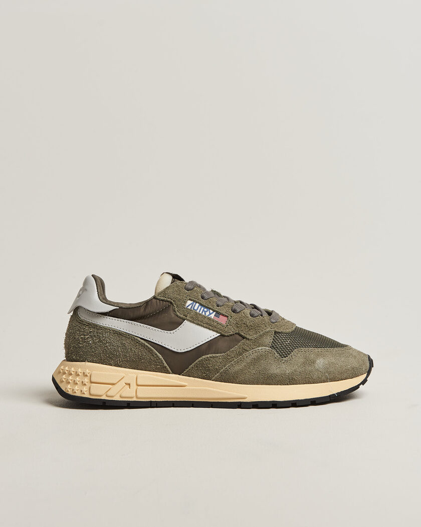 Autry Reelwind Running Sneaker Olive Night/Grey – Vert