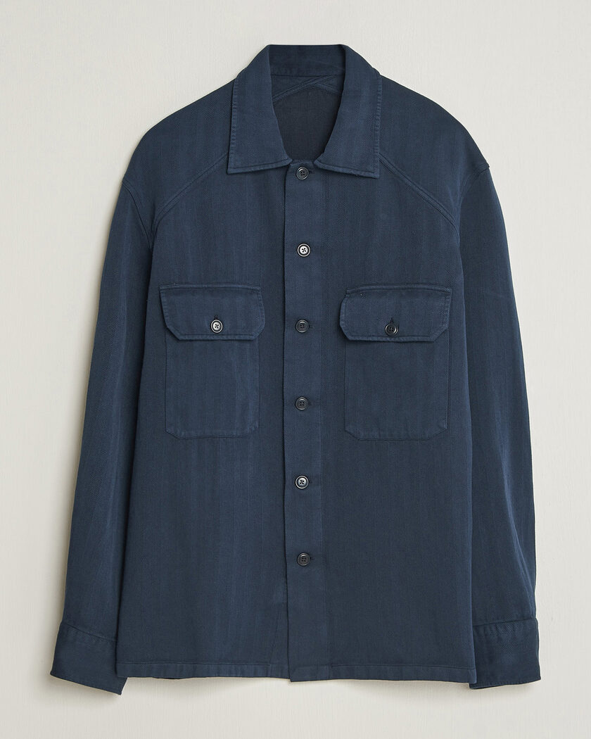 Ralph Lauren Purple Label Long Sleeve Shirt Racing Navy – Bleu