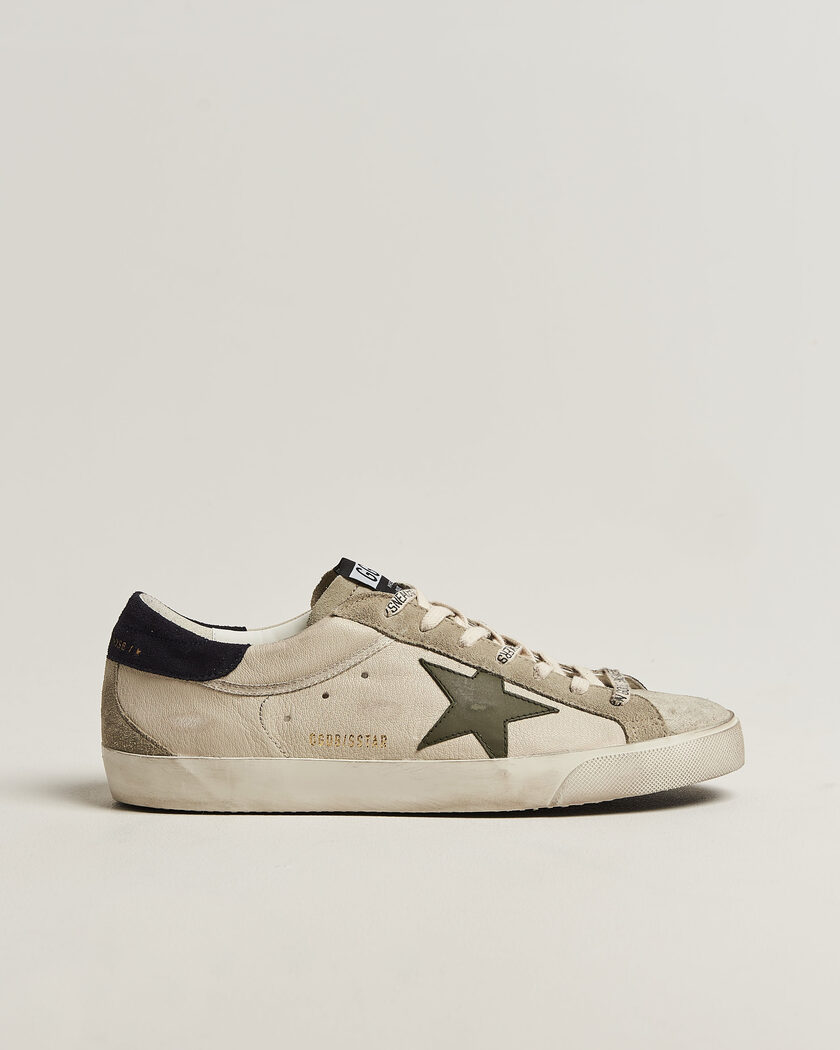 Golden Goose Super-Star Sneakers Cream/Grey – Blanc