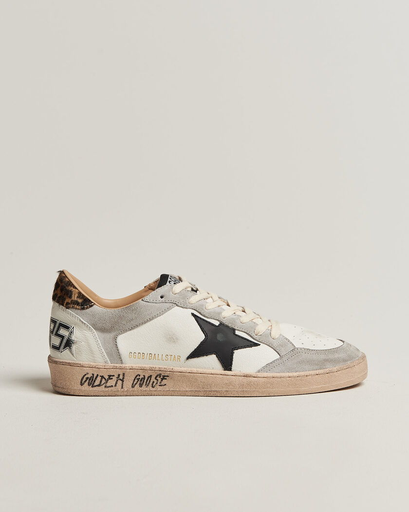 Golden Goose Ball Star Sneakers White/Grey – Blanc