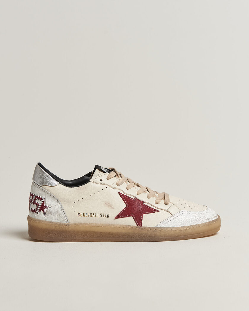 Golden Goose Ball Star Sneakers White/Red – Blanc