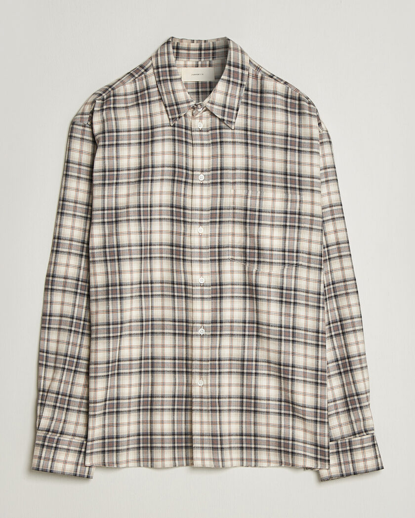 Jeanerica Byron Checked Flannel Shirt Brown – Marron