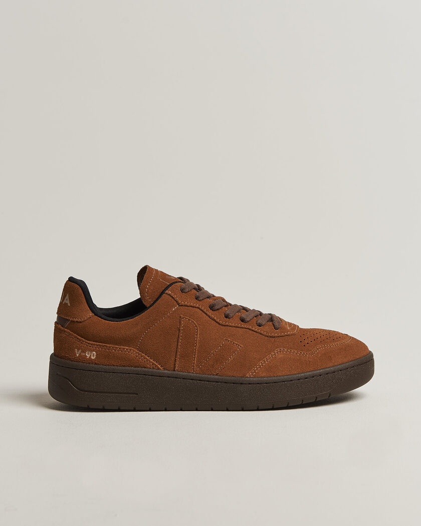 Veja V-90 Suede Sneaker Full Cognac/Eagle – Marron