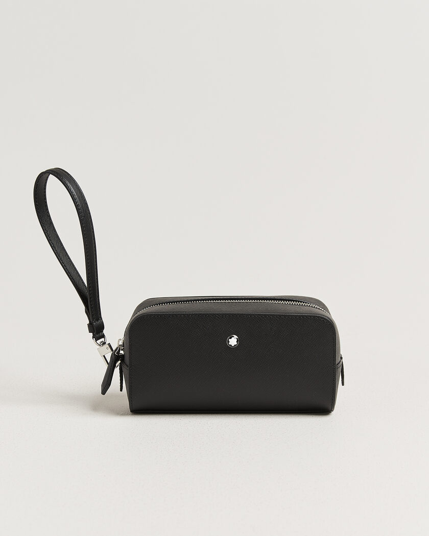 Montblanc Small Toiletry Clutch Sartorial Leather Black – Noir