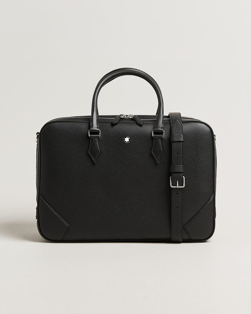 Montblanc Large Briefcase Grain Leather Black – Noir