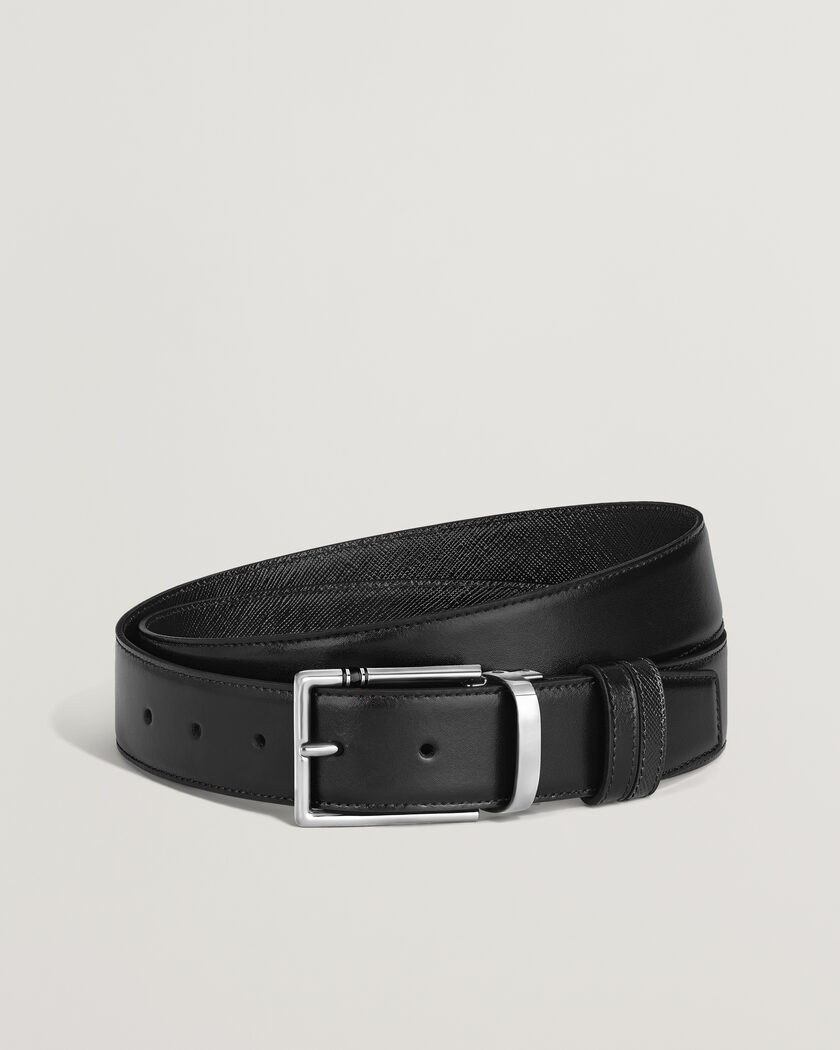 Montblanc 35mm Reversible Calf/Sartorial Belt Black – Noir